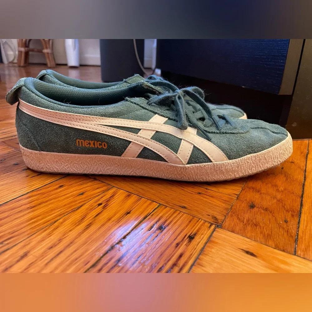 Madewell X Onitsuka Tiger™ Mexico Delegation sneakers green suede, size 10.5 - Picture 7 of 10